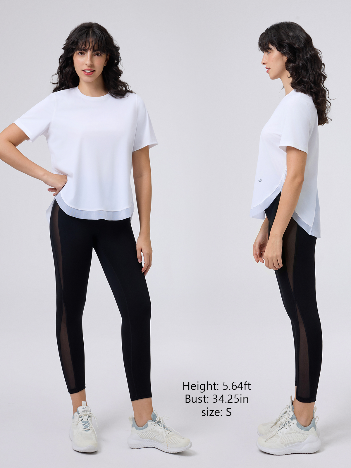 Women's Workout Tops Short Sleeve Athletic Mesh Back Shirts