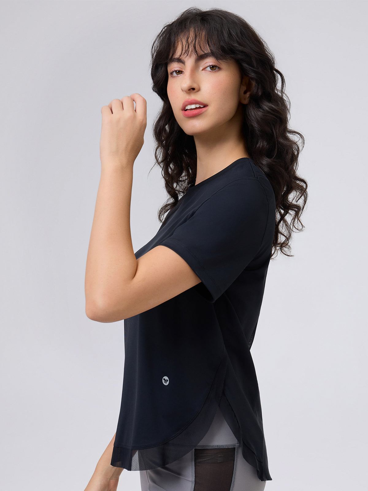 Women's Workout Tops Short Sleeve Athletic Mesh Back Shirts