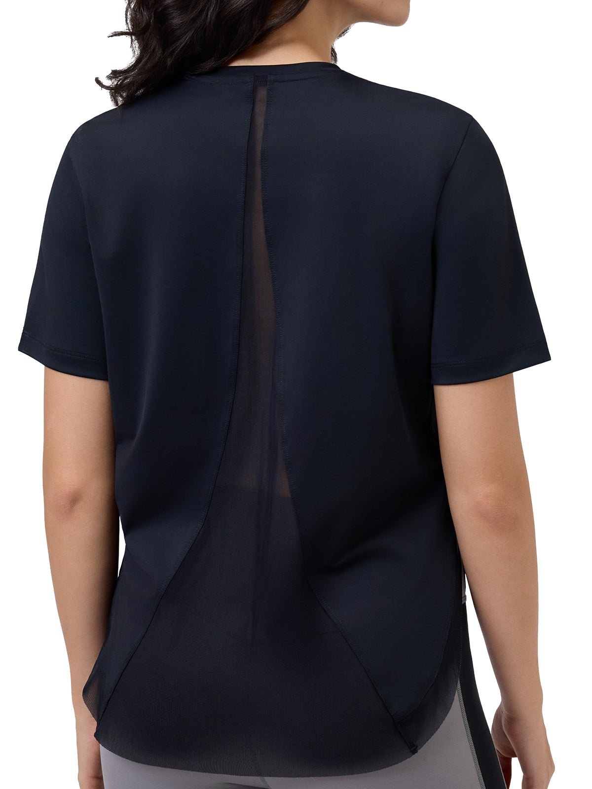 Women's Workout Tops Short Sleeve Athletic Mesh Back Shirts